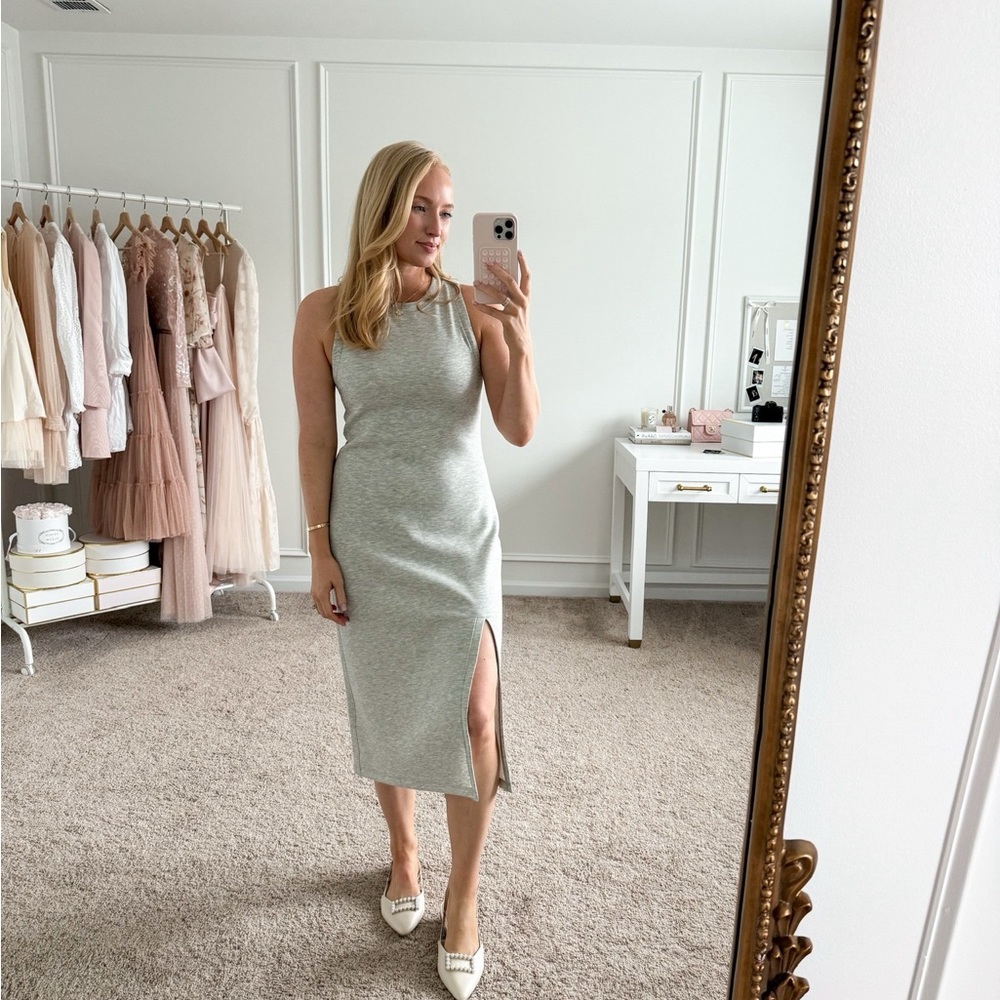 Abercrombie & Fitch YPB Neoknit Column Midi Dress